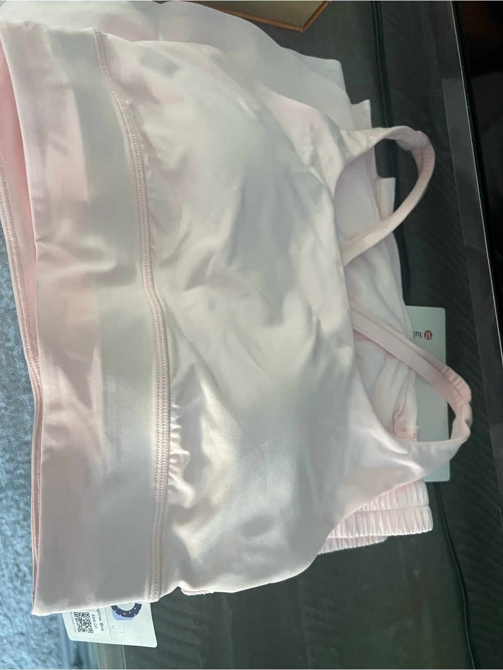LULU LEMON energy longline SPORTS BRA Pink SIZE 6